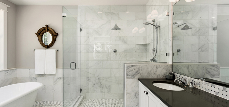 bathroom shower door installation in Oildale